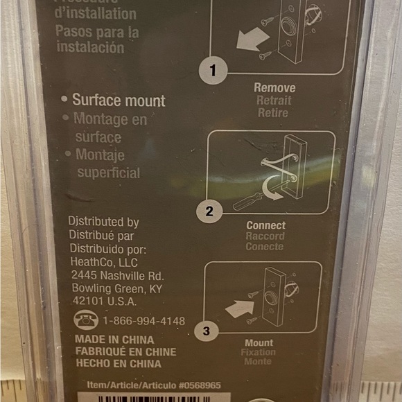 UTILITECH Lighted Doorbell Button. NEW- with Bronze Finish - Picture 3 of 4